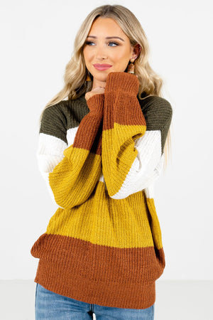 Women’s Mustard Yellow Relaxed Fit Boutique Sweater