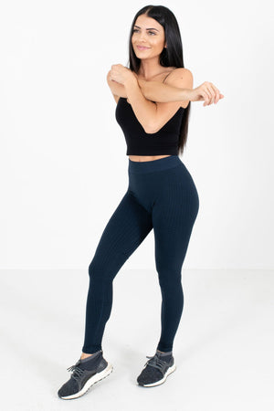 Navy Cute and Comfortable Boutique Active Leggings for Women