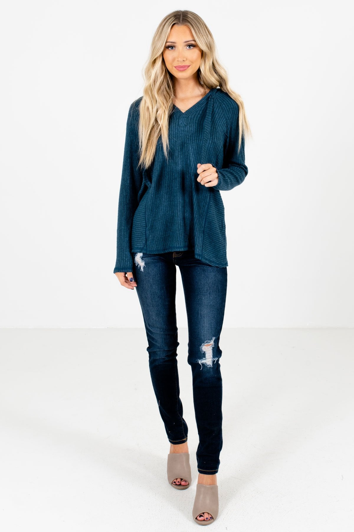 Women’s Blue Fall and Winter Boutique Clothing