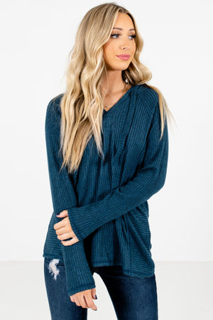 Blue Cute and Comfortable Boutique Hoodies for Women