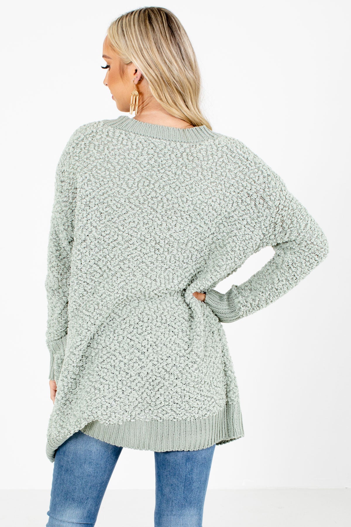 Women's Sage Green Cute and Comfortable Boutique Cardigan