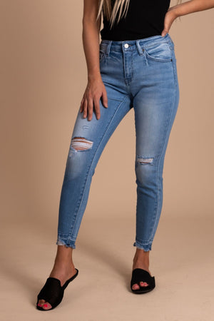 Blue High-Quality Boutique KanCan Jeans for Women