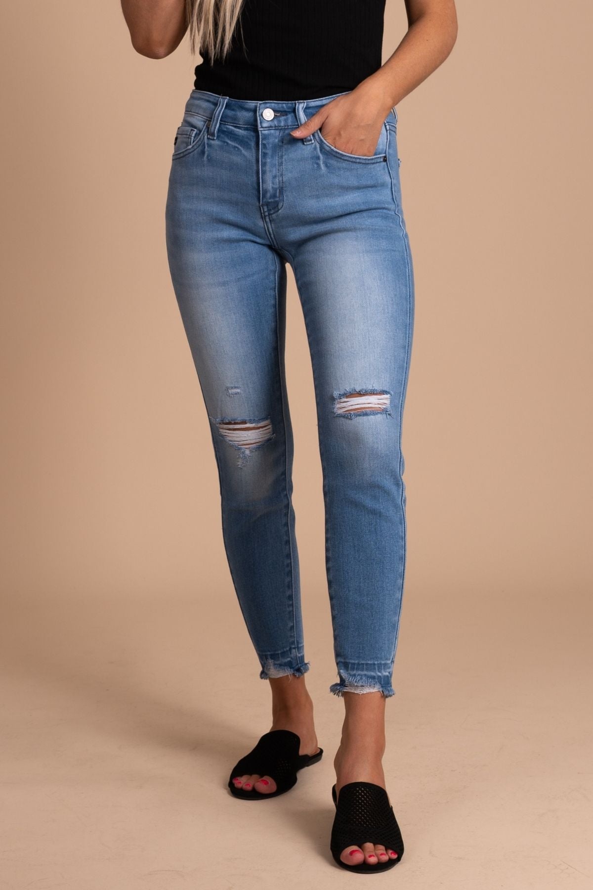 Blue KanCan Brand Boutique Jeans for Women