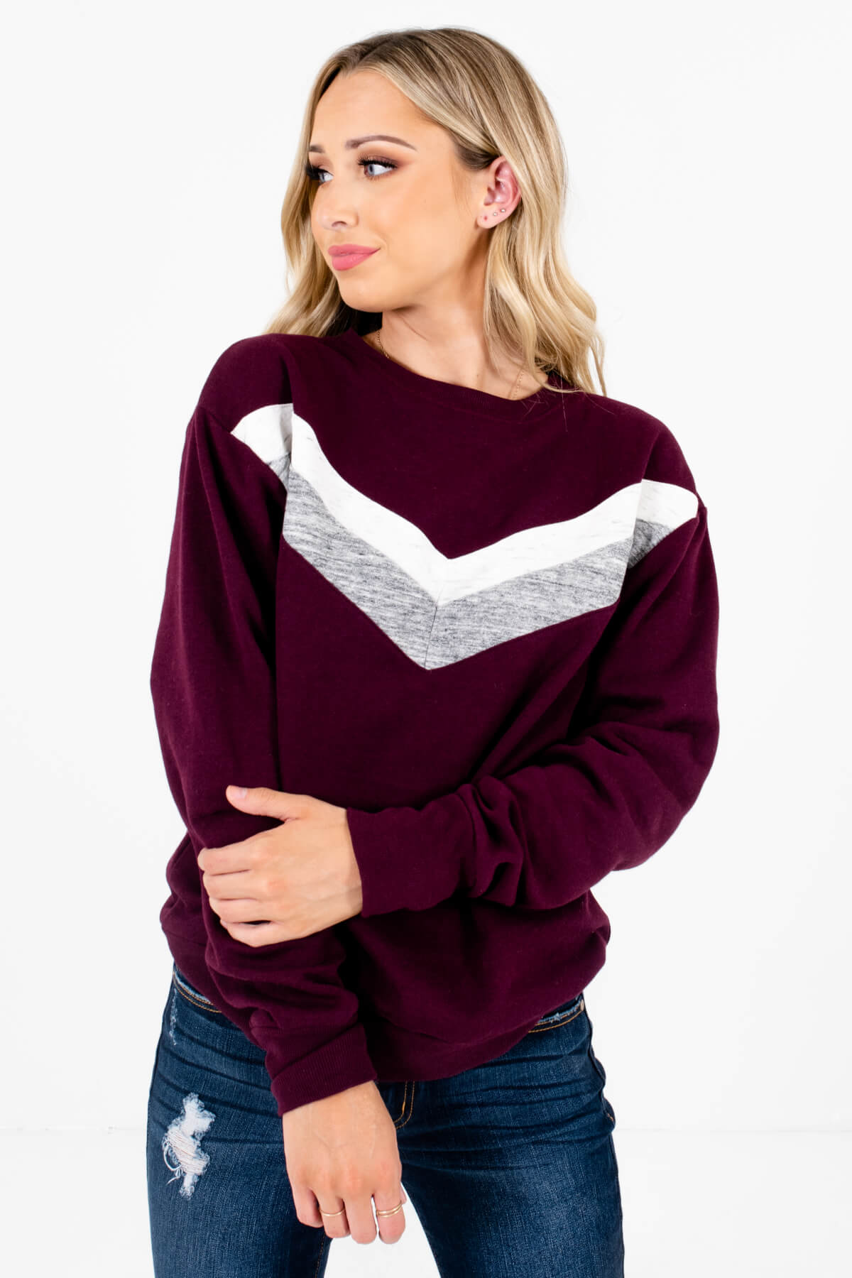 No Plans Dark Purple Pullover | Boutique Pullovers for Women - Bella ...