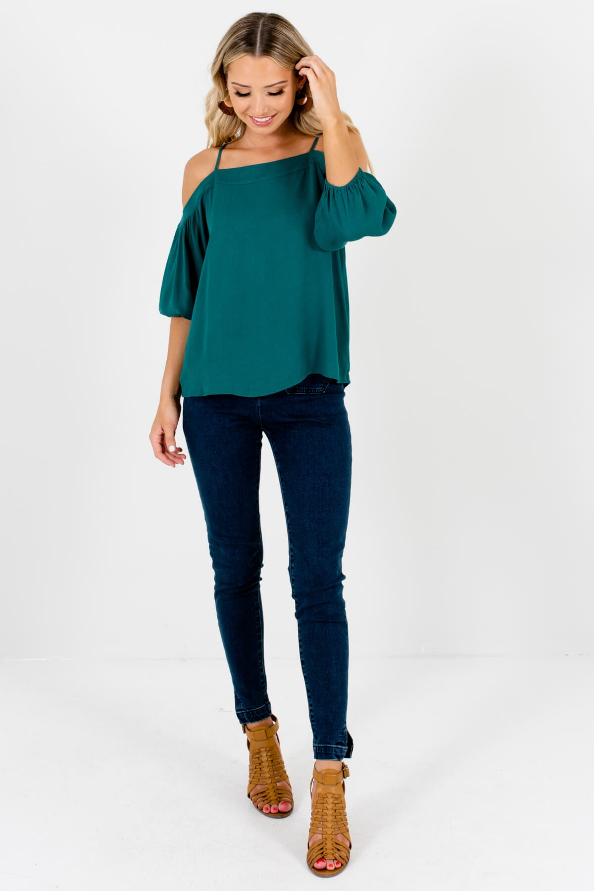 Women's Teal Green Spring and Summertime Boutique Clothing