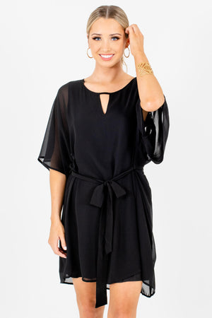 Black Mini Length Boutique Dresses for Women