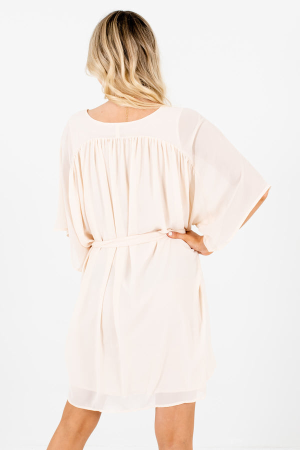 No Strings Attached Cream Mini Dress Boutique Mini Dresses Bella Ella Boutique