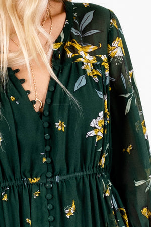 Dark Green Affordable Online Boutique Clothing for Women