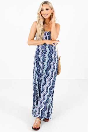 Navy Cute and Comfortable Boutique Maxi Dresses for Women