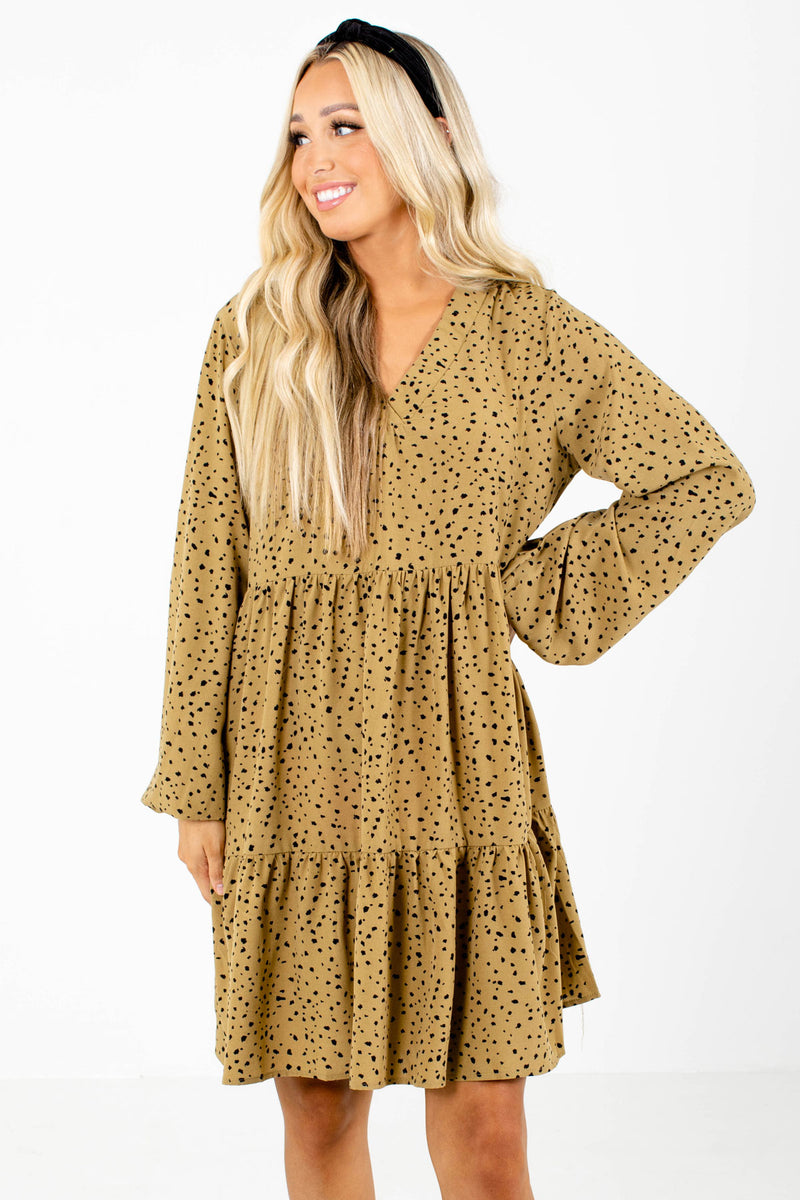 Off The Grid Patterned Mini Dress