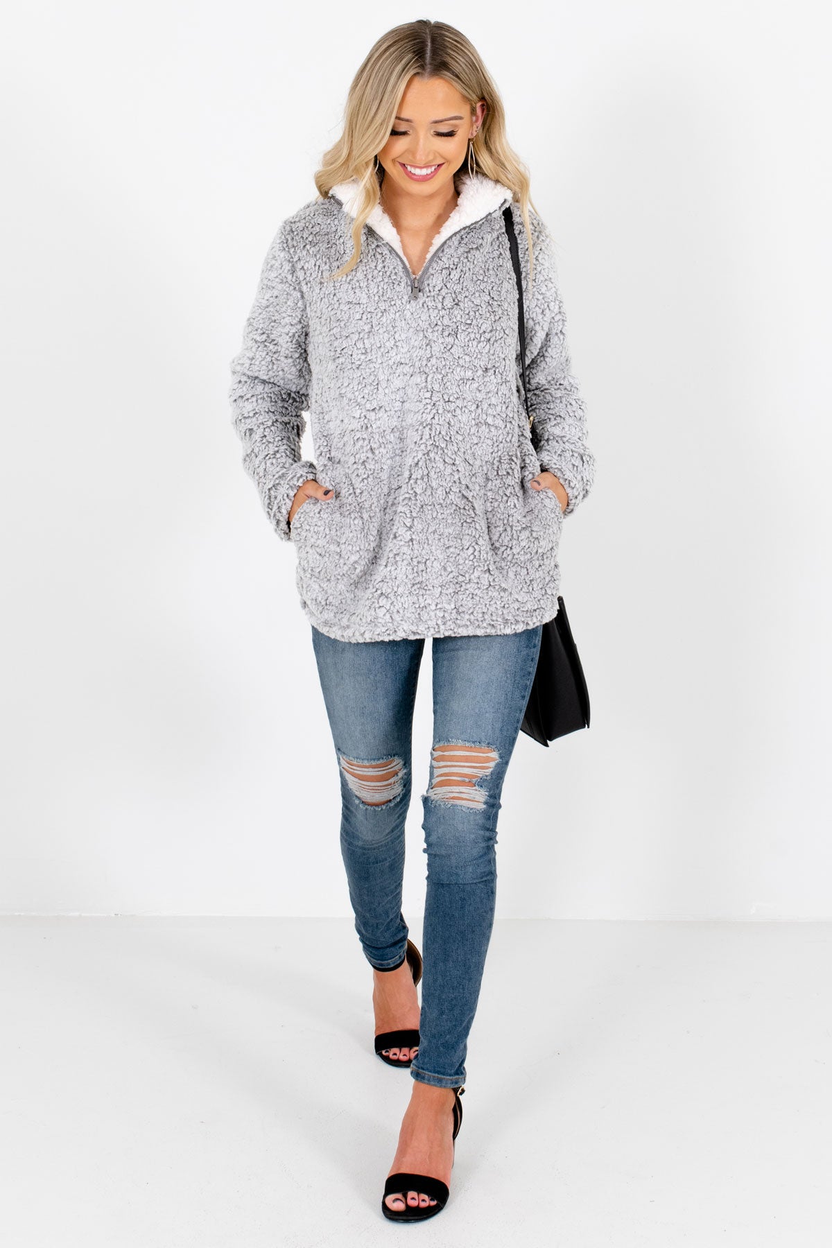 Women's Gray Fall and Winter Boutique Clothing