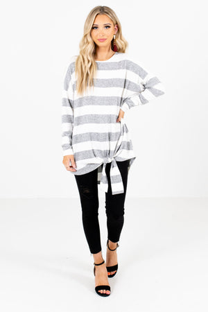 Women's Gray Fall and Winter Boutique Clothing