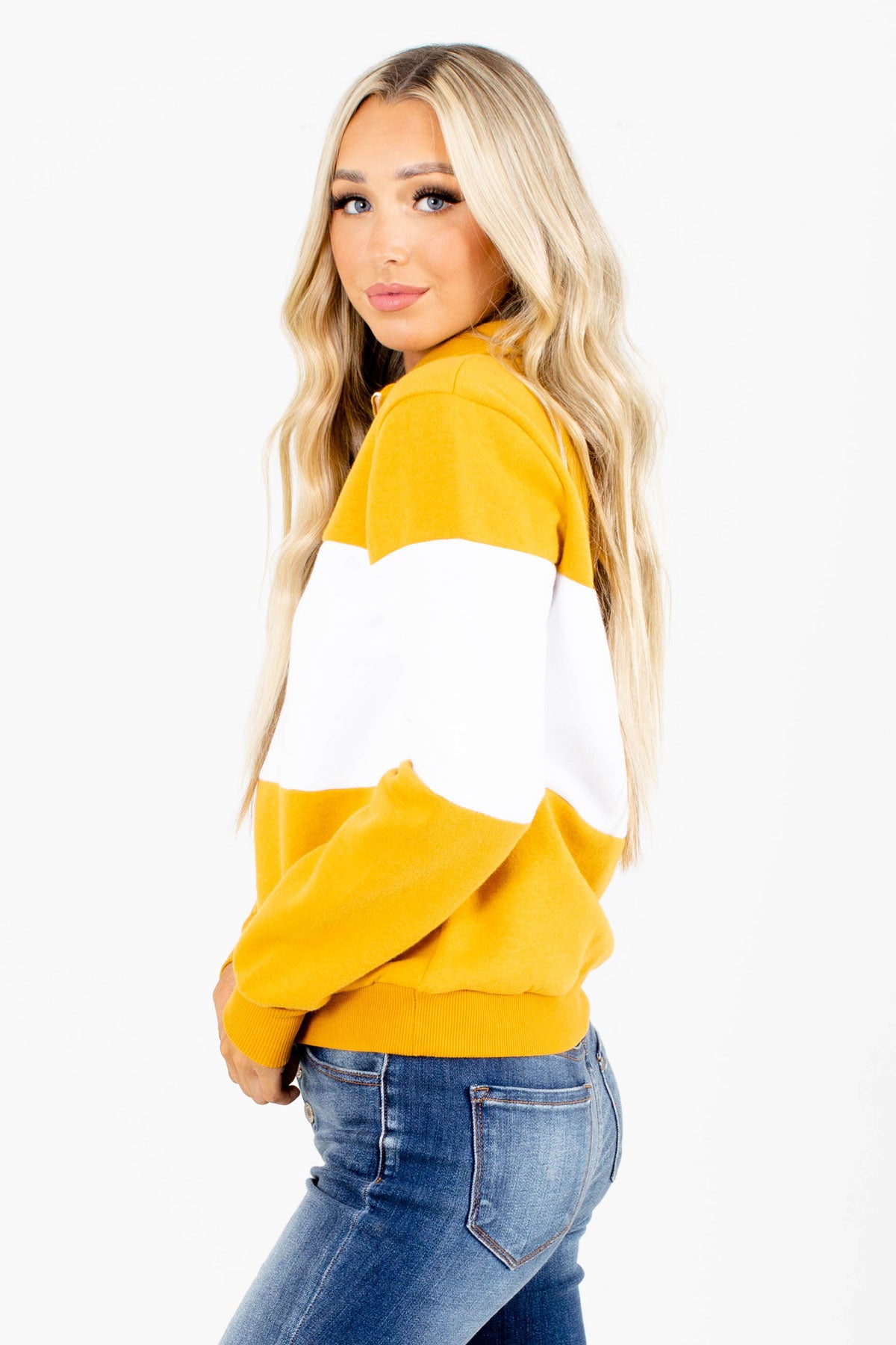 Yellow Cute and Comfortable Boutique Pullovers for Women