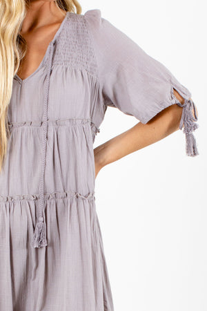 Gray Affordable Online Boutique Clothing for Women