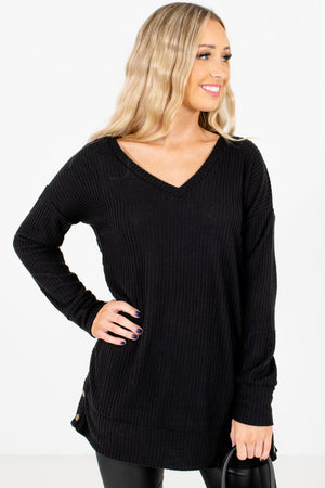 Women’s Black Warm and Cozy Boutique Clothing