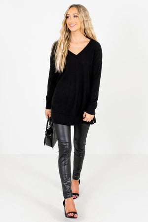 Black Cute and Comfortable Boutique Tops for Women
