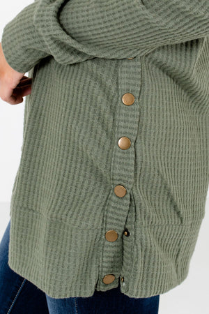 Olive Green Affordable Online Boutique Clothing for Women