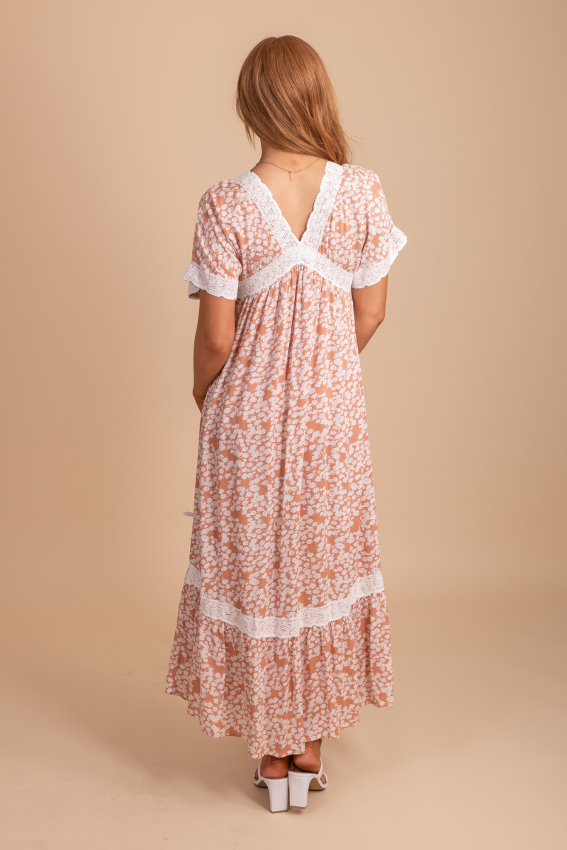 Long Length Floral Maxi Dress
