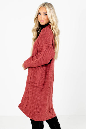 Women's Red Fall and Winter Boutique Clothing