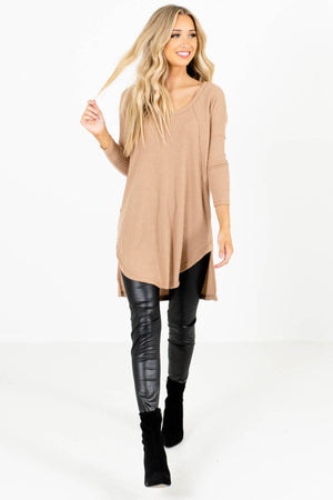 Women's Tan Brown Fall and Winter Boutique Clothing