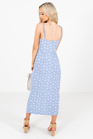 Women's Blue Tank Style Boutique Maxi Dress