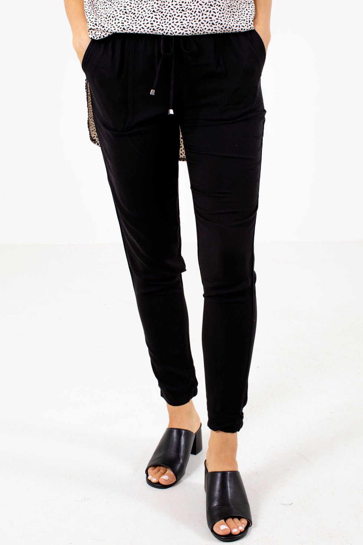 Black Cute and Comfortable Boutique Joggers for Women