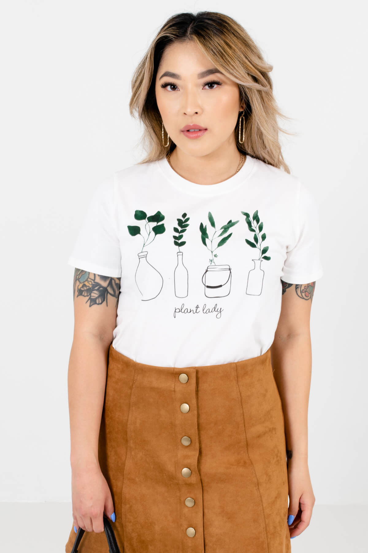 White Cute and Comfortable Boutique Tees for Women