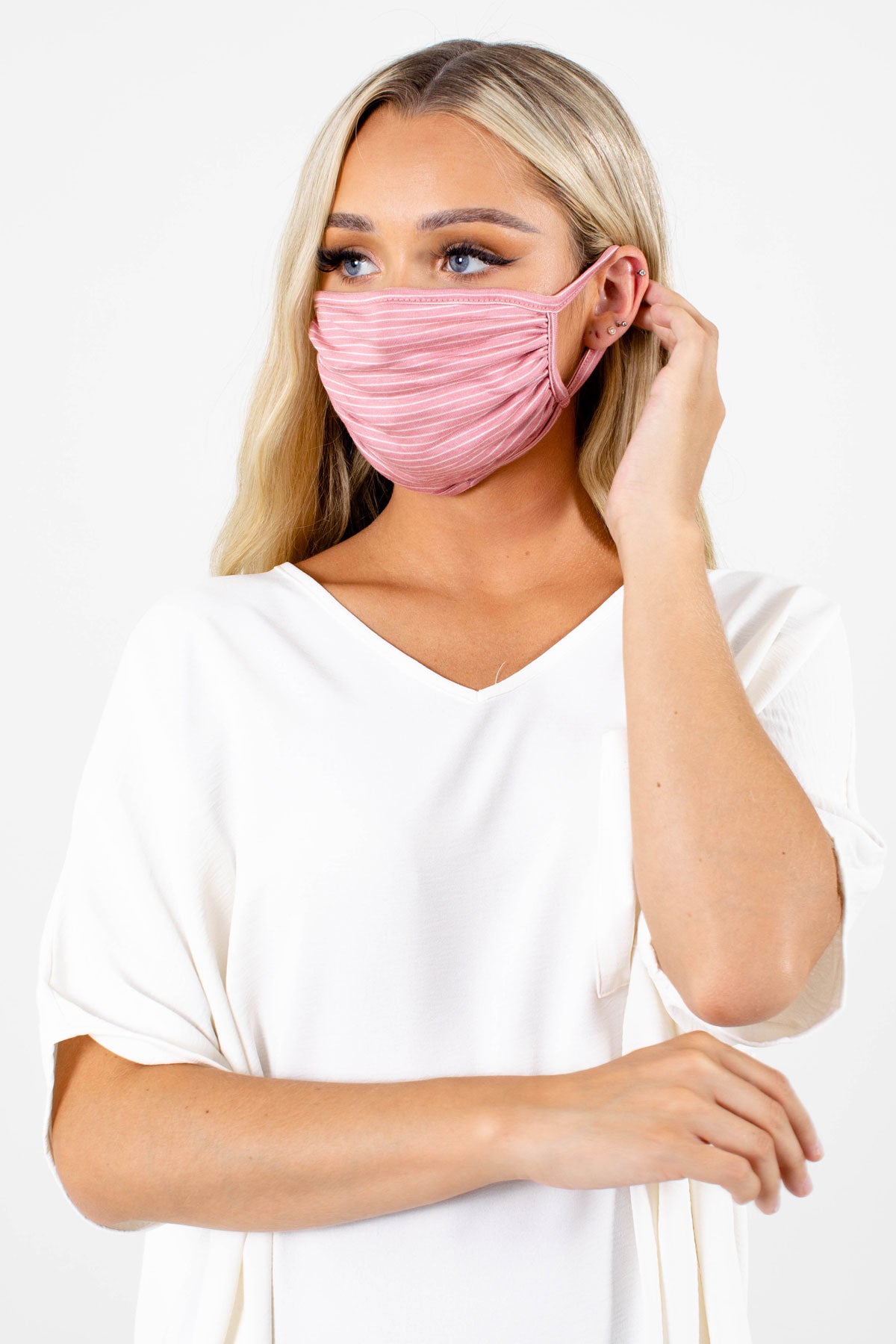 Pink Lightweight Boutique Face Masks for Women