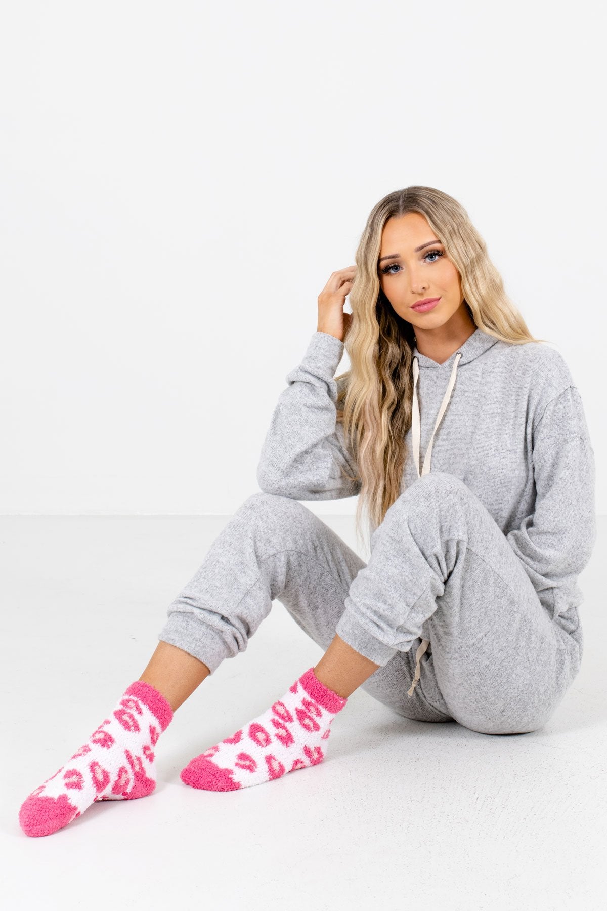 Women's Pink Cozy and Warm Boutique Socks