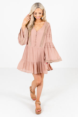 Pink Cute and Comfortable Boutique Mini Dresses for Women