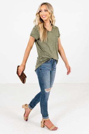 Green Cute and Comfortable Boutique Tees for Women