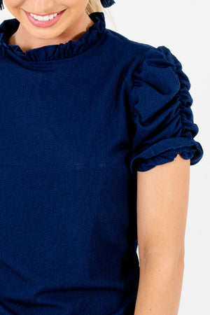 Navy Blue Affordable Online Boutique Clothing for Women