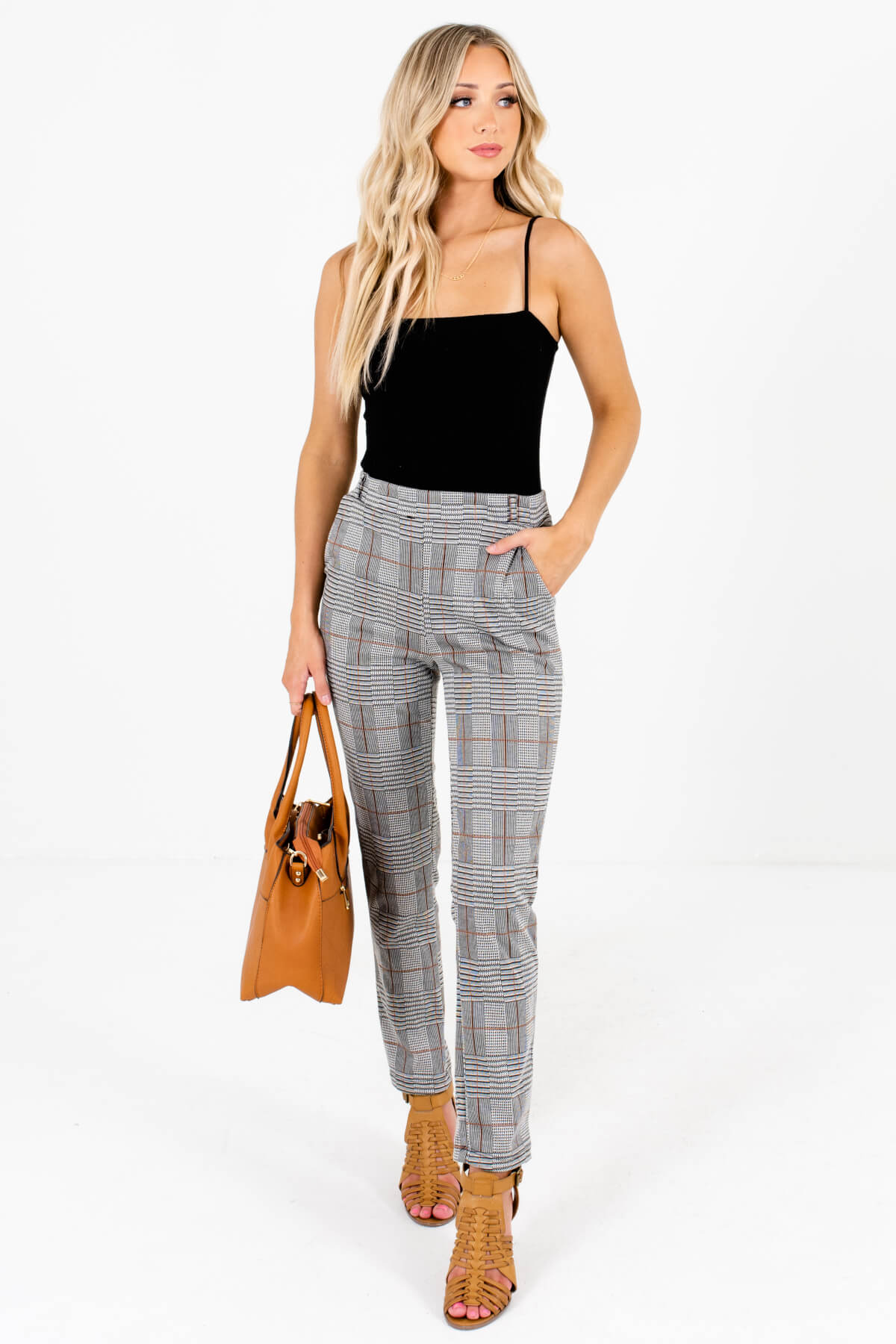 Grey Check Slim Leg Pants #grey #check #trousers #greychecktrousers Grey  Check Slim Leg Pants Give your smart ca… | Smart casual dress, Smart casual  outfit, Clothes