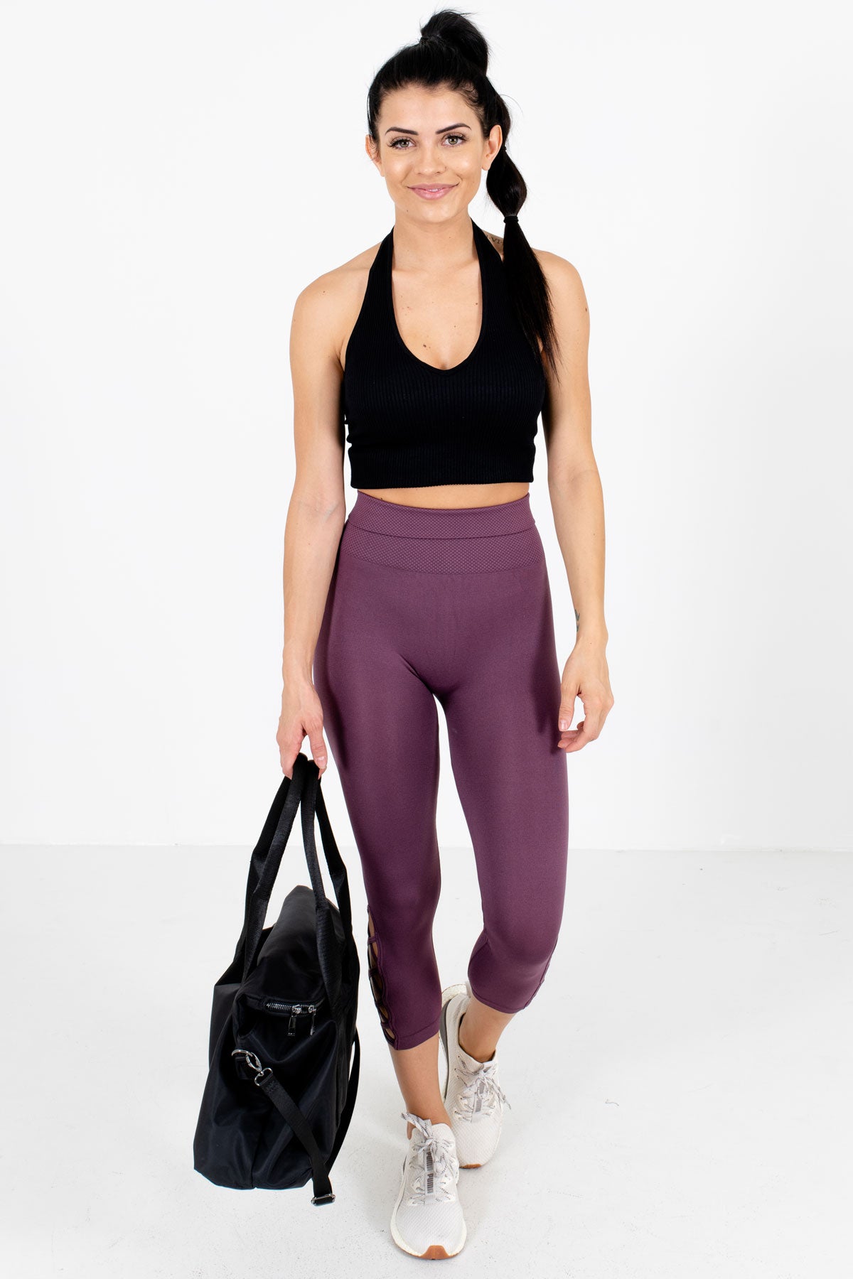 Purple High-Quality Stretchy Boutique Active Leggings for Women