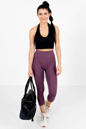 Purple High-Quality Stretchy Boutique Active Leggings for Women