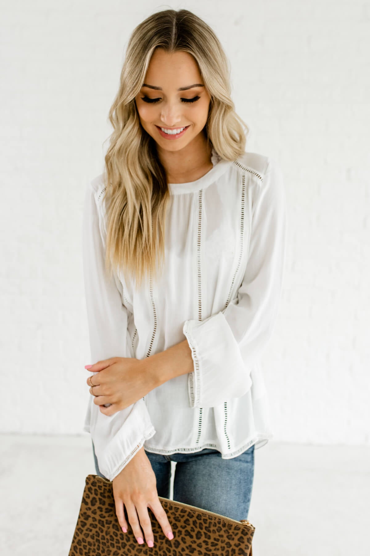 White Cute and Comfortable Boutique Blouses for Women