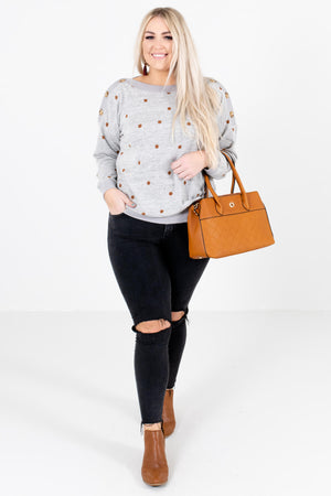 Heather Gray Cute and Comfortable Boutique Sweaters for Women