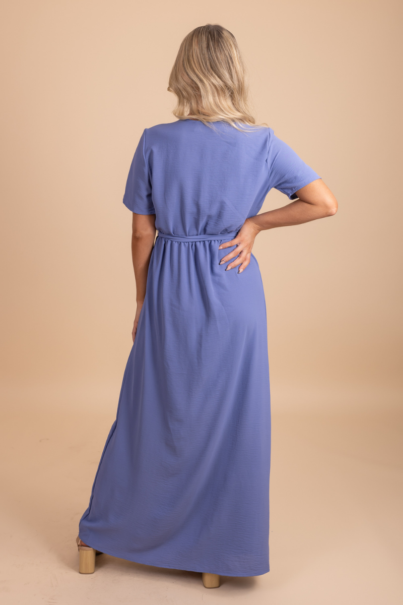 Women's Boutique Long Dress in Blue  