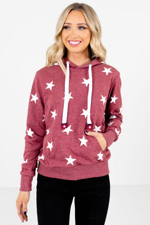 Women’s Brick Red Casual Everyday Boutique Hoodies 
