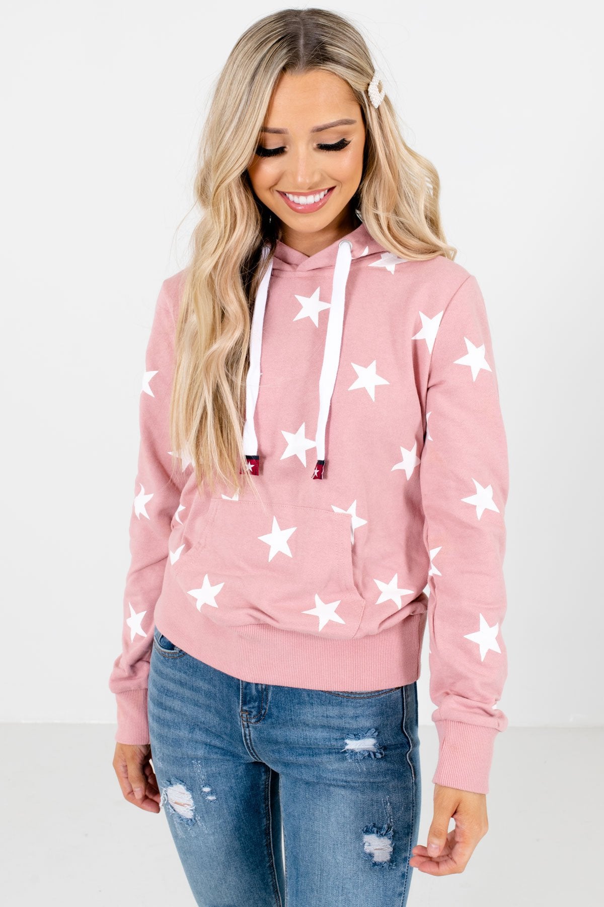 Women’s Pink Casual Everyday Boutique Hoodies