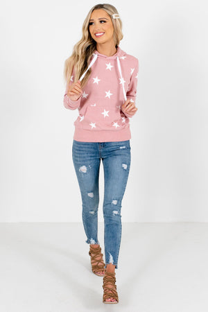 Pink Cute and Comfortable Boutique Hoodies for Women