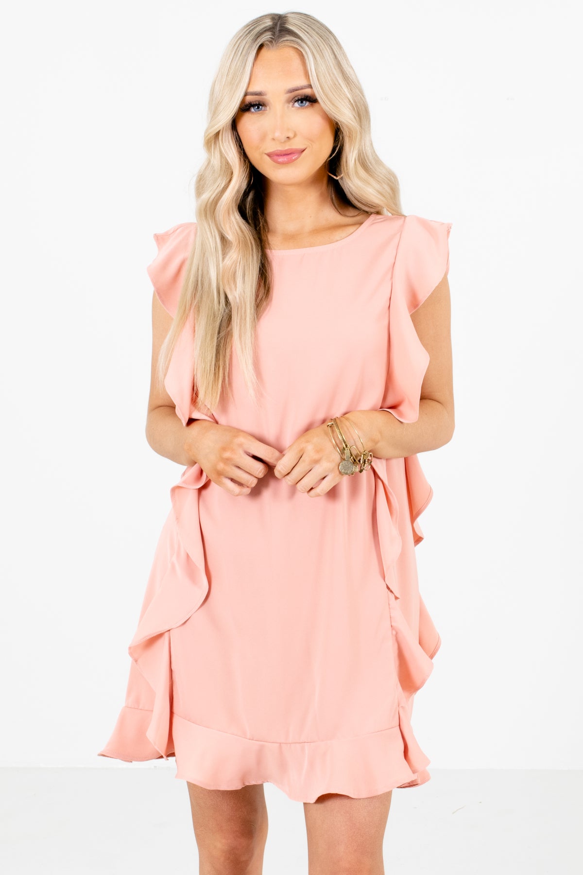 Women's Pink Date Night Boutique Mini Dress