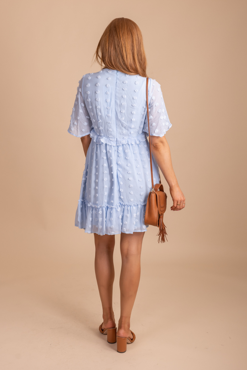 miumiu@instagram on Pinno: Essential polka dots dress in light fabr