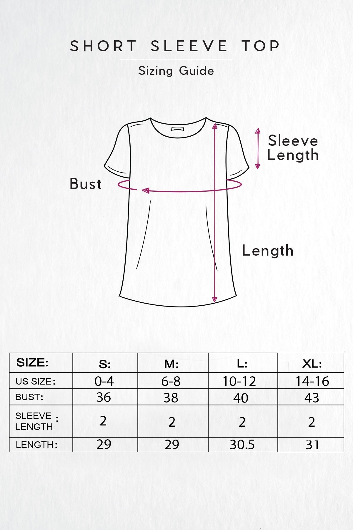 Size Chart / Tops / Swift Short Sleeve Shirt - Outerboro - Performance Cut  and Sewn