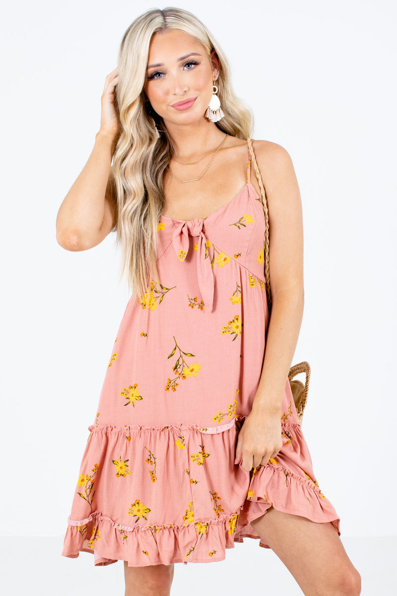 Rooftop Sunset Floral Mini Dress