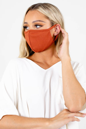 Women's Rust Orange Spring and Summertime Boutique Clothing