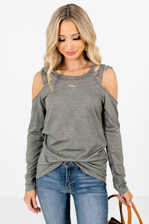 Women’s Green Casual Everyday Boutique Tops