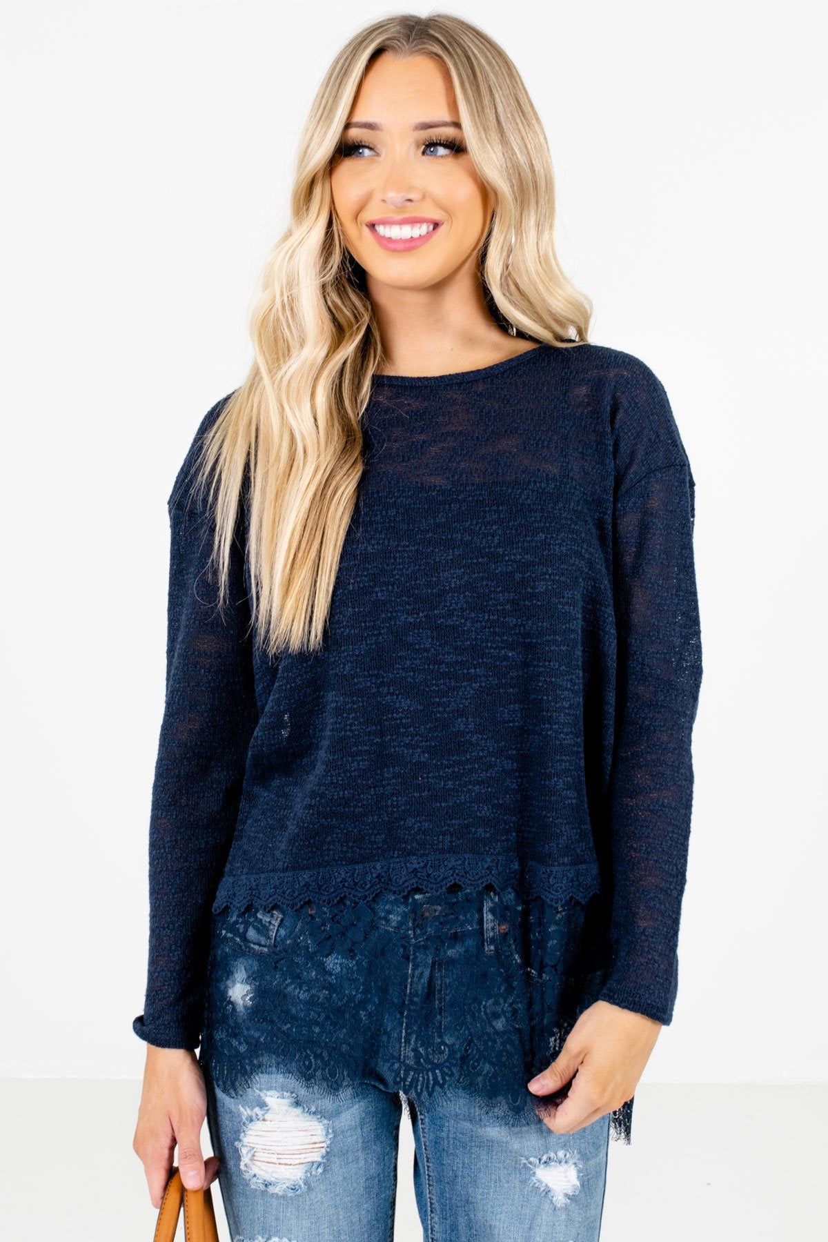 Women’s Blue Warm and Cozy Boutique Tops