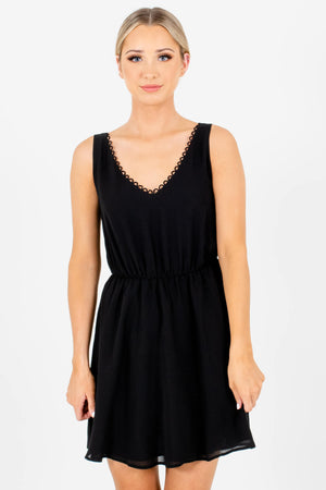 Black Mini Length Boutique Dresses for Women