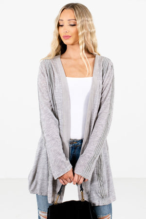 Women’s Heather Gray Layering Boutique Cardigans
